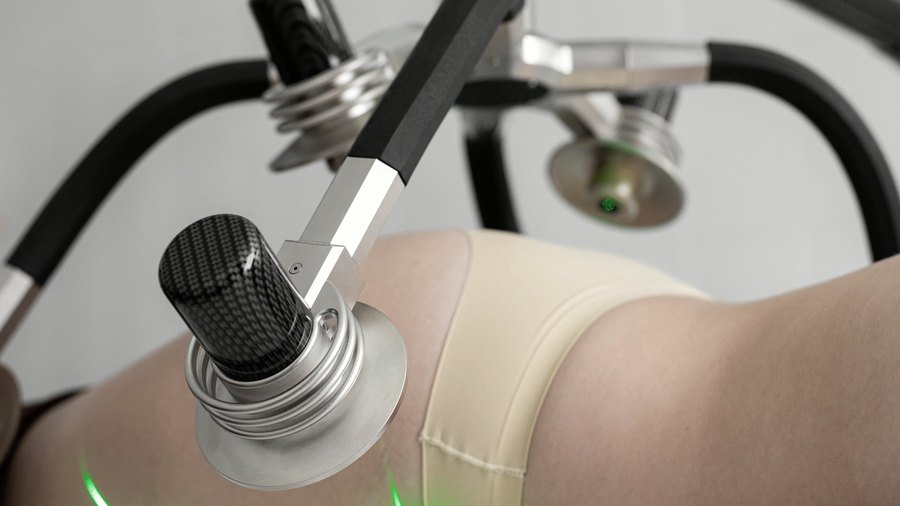 Avaliação corporal em consultório de clínica
